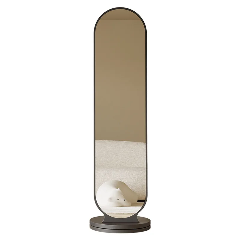 Full-length mirror, rotating hanger integrated mirror, full-length mirror, floor-to-ceiling bedroom coat rack, vertical home