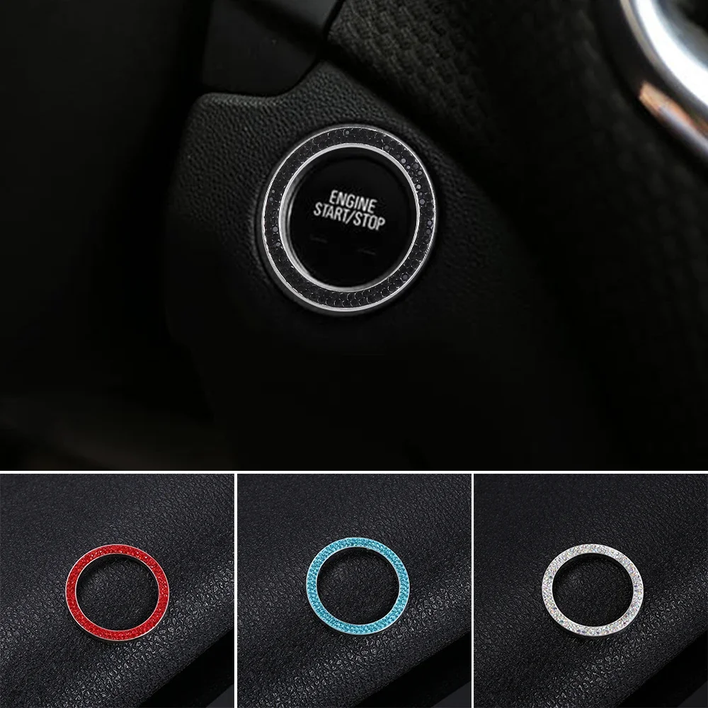It Is Suitable for Audi A4L/A6L/Q5L/A3/Q3/Q2L/Q7 One-button Start To Change Decoration Button and Attach Protection Cover