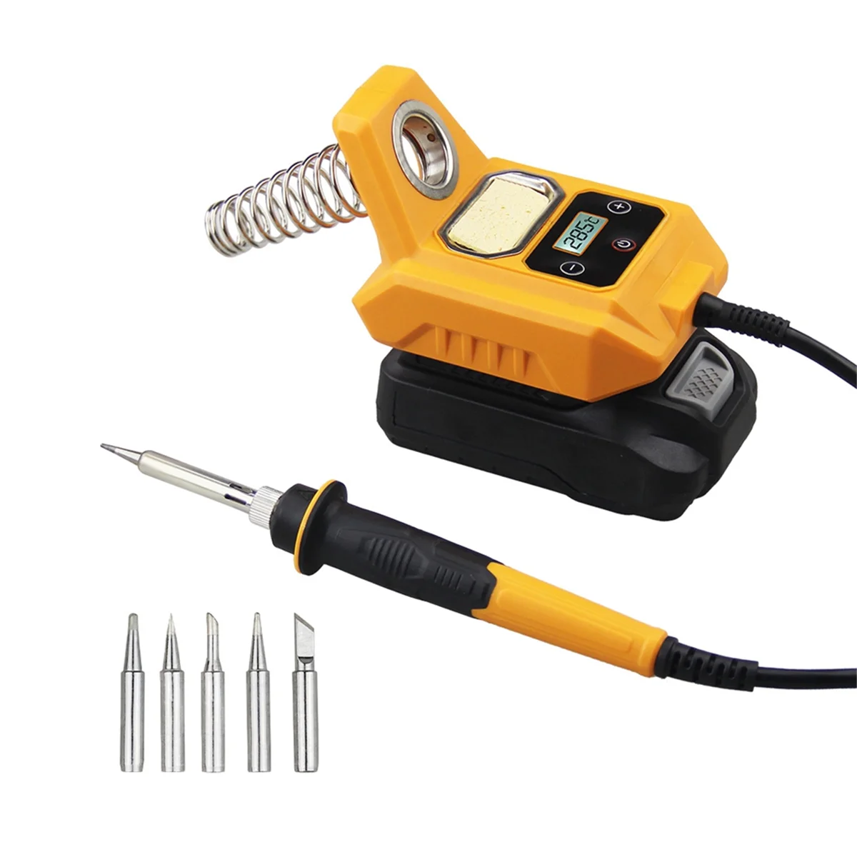 HJBW Cordless Soldering Station for Dewalt 20V Max Battery - Electric Digital LCD Display Soldering Iron Station
