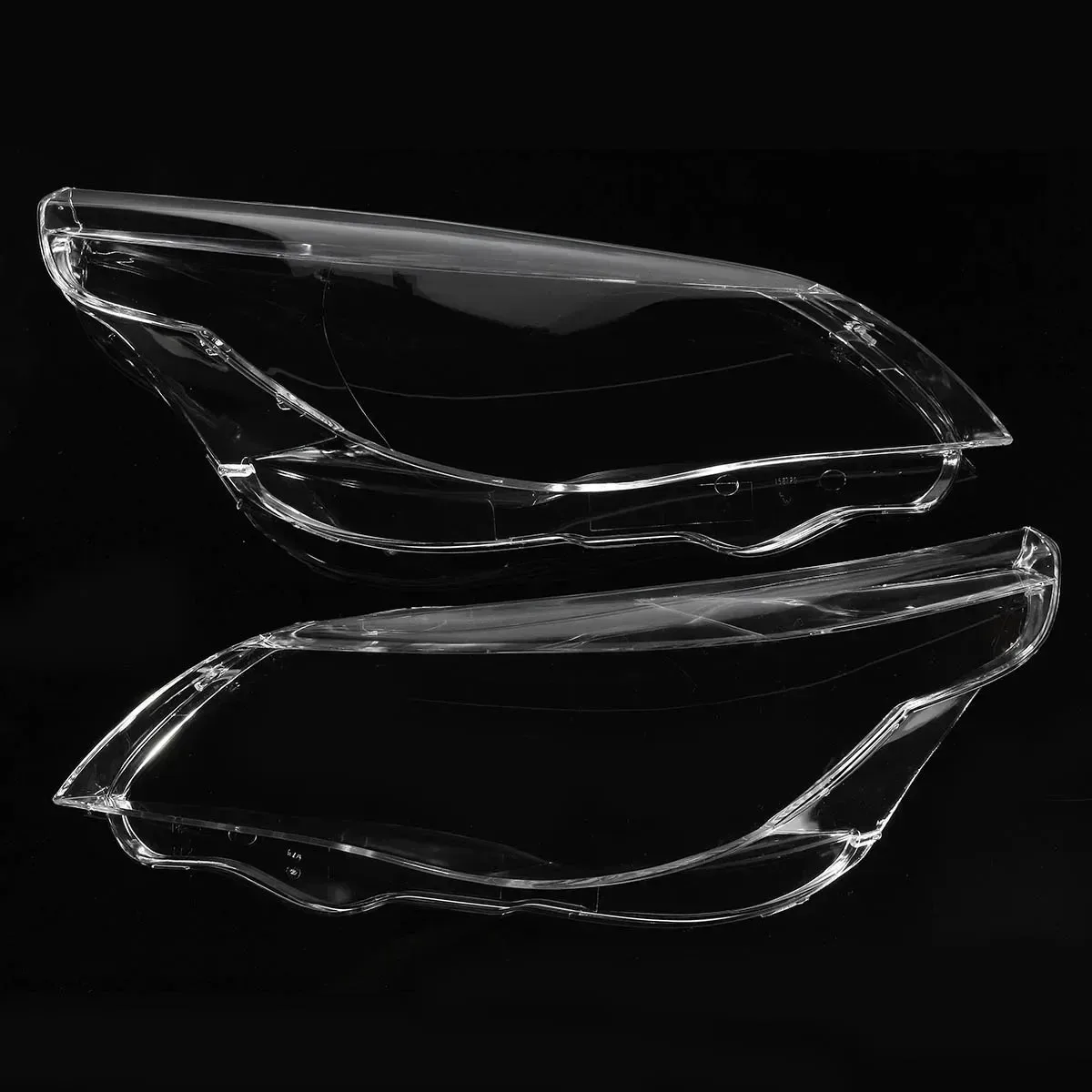 Clear Headlamp Outer Shell Pair Durable Headlight Lampshade For BMW 5‑Series E60 E61 525i 530i 545i 550i 2003‑2010