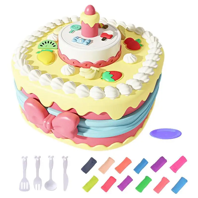 Colorful Clay For Kids With Cake Mold Play Clay Set Clay Tools Art Kit For Kid Kids Art Crafts For School Projects For Boys &