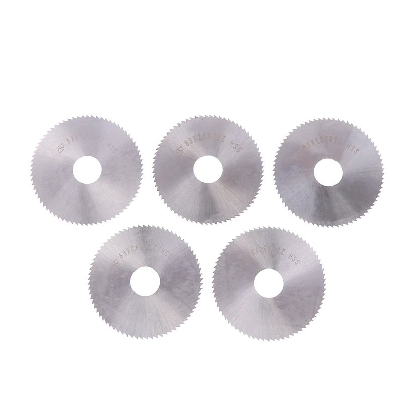 1pc 63mm Slitting & Slotting Saw Blade W6542 HSS Steel Circular Cutting Disc For CNC Slitting Machine Metal Steel Cutting Tool