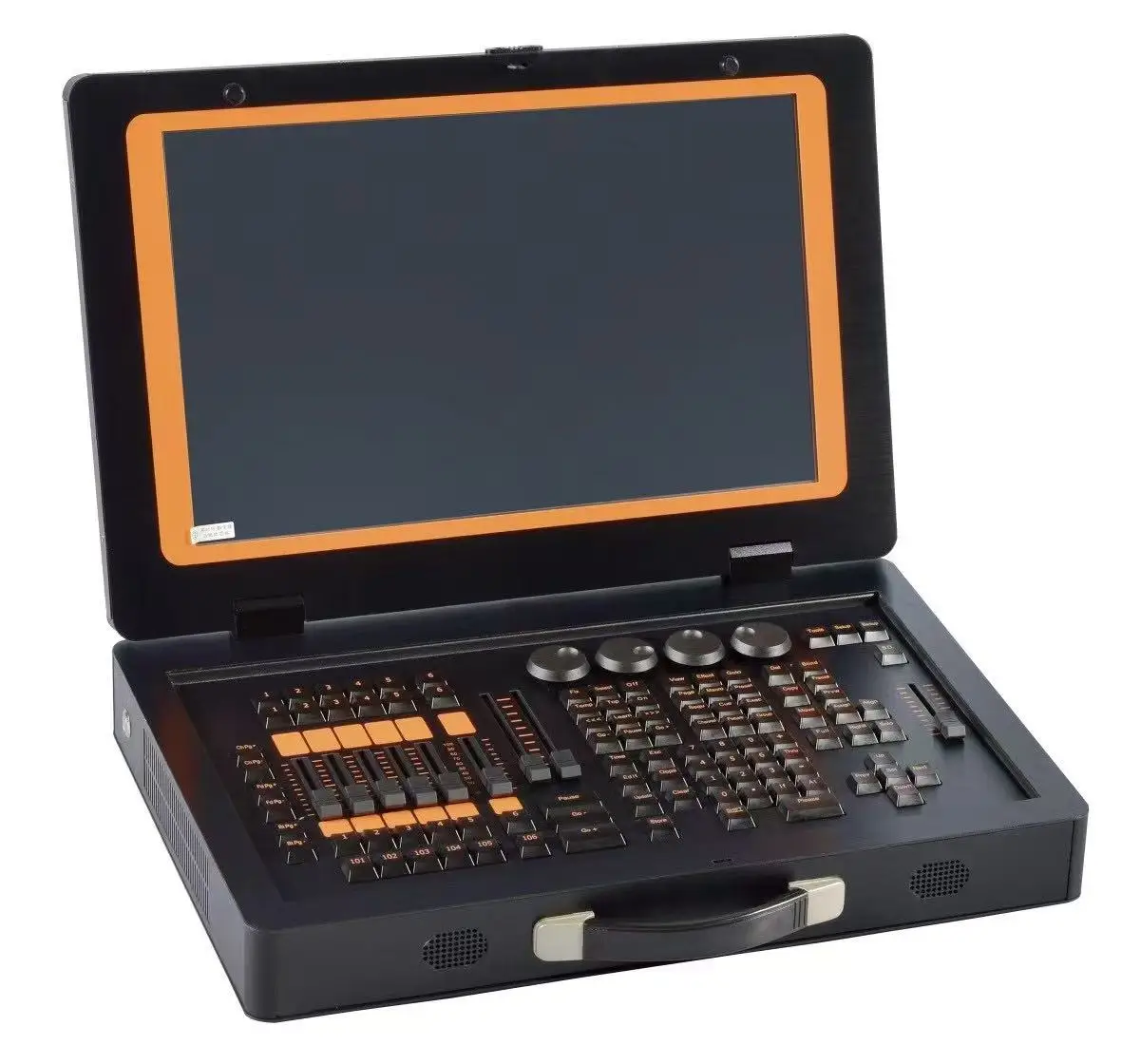 19 Inch Touch Screen MA Notebook DMX Controller with Flycase 120GB Hard Drive Stage Light DJ Console LTC MIDI USB Mic  for Light