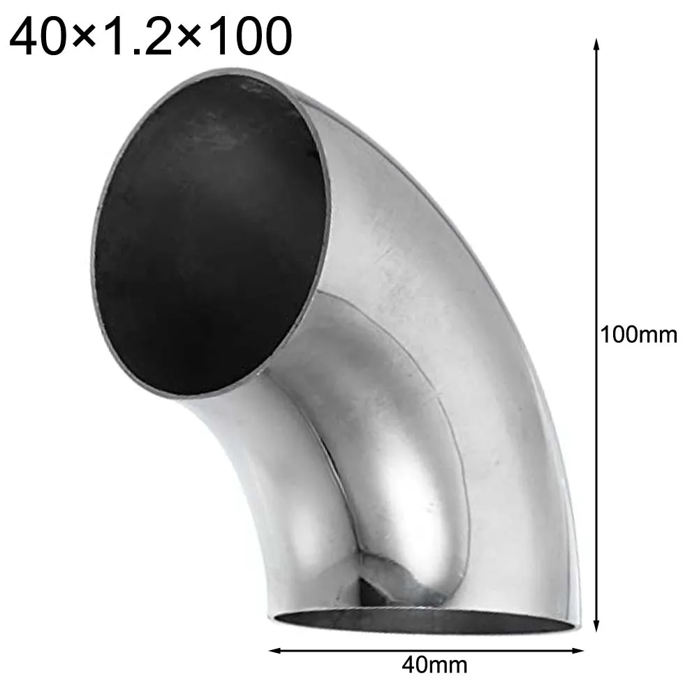Stainless Steel 304 90 Degree Elbow for Stamped Welding Connections Compatible with Piping and Fluid Transfer Systems