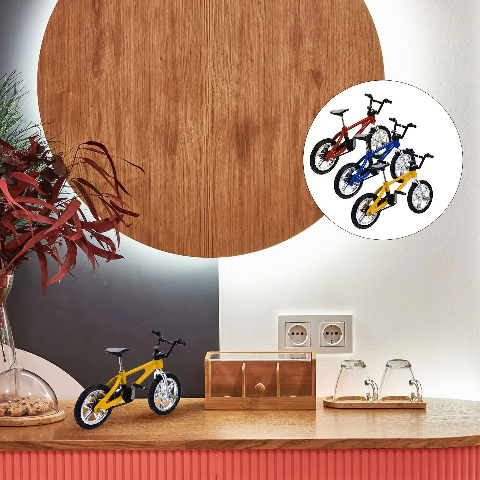 

3Pcs Miniature Finger Bikes Exquisite Details Portable Party Gift Stress Relief Fingertip Movement Supplies Mini Finger Toys