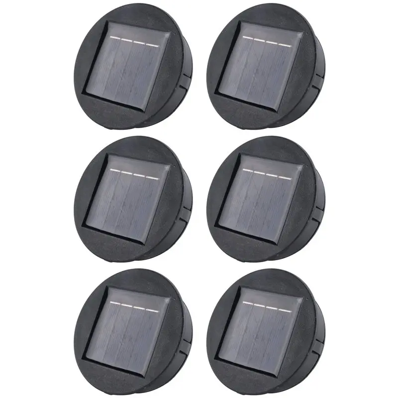 ABMF-6X Smart Garden Solar Powered Replacement Round LED Light Box Solar Battery Box Solar Cells Poly Li- Battery