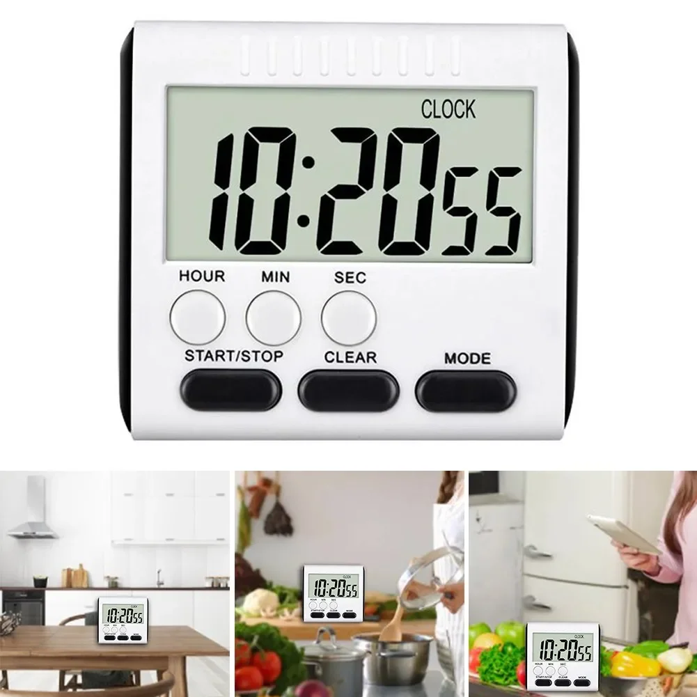 High Quality Hot New Kitchen LCD Digital Kitchen Timer Large Magnetic 1PCS 24 Hours 60x28mm Count Up Down Clock