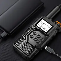 Walkie-talkie de UV-K5 modificado, dispositivo de alta potencia, admite Recepción de onda corta, transmisión y recepción de banda completa multibanda, Si4732