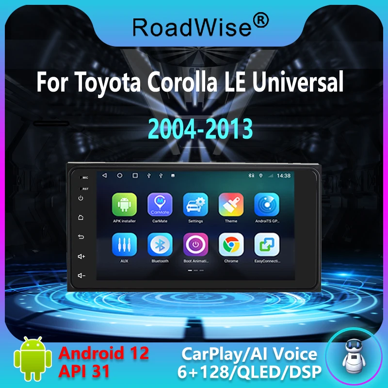 

7 inch Universal Car Radio Multimedia Android CarPlay For TOYOTA VIOS CROWN CAMRY HIACE PREVIA COROLLA RAV4 4G Wifi GPS DVD DSP