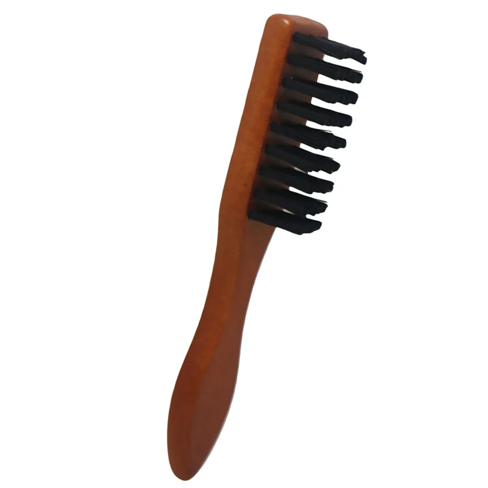 

Broken Hair Brush Wooden Durable Handle Comfortable Grip Beard Cleaning Brush Retro Style for Home Store Man Hair Style