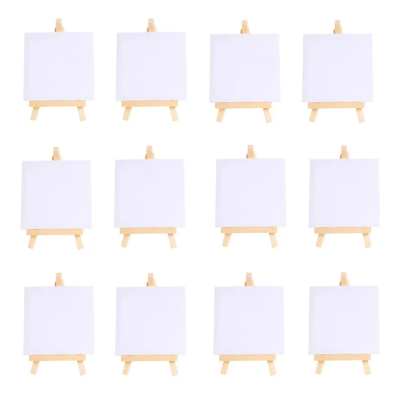 Белый холст для рисования, пустой костюм, натянутые холсты для рисования, холст Minis для рисования наждачных части HB01