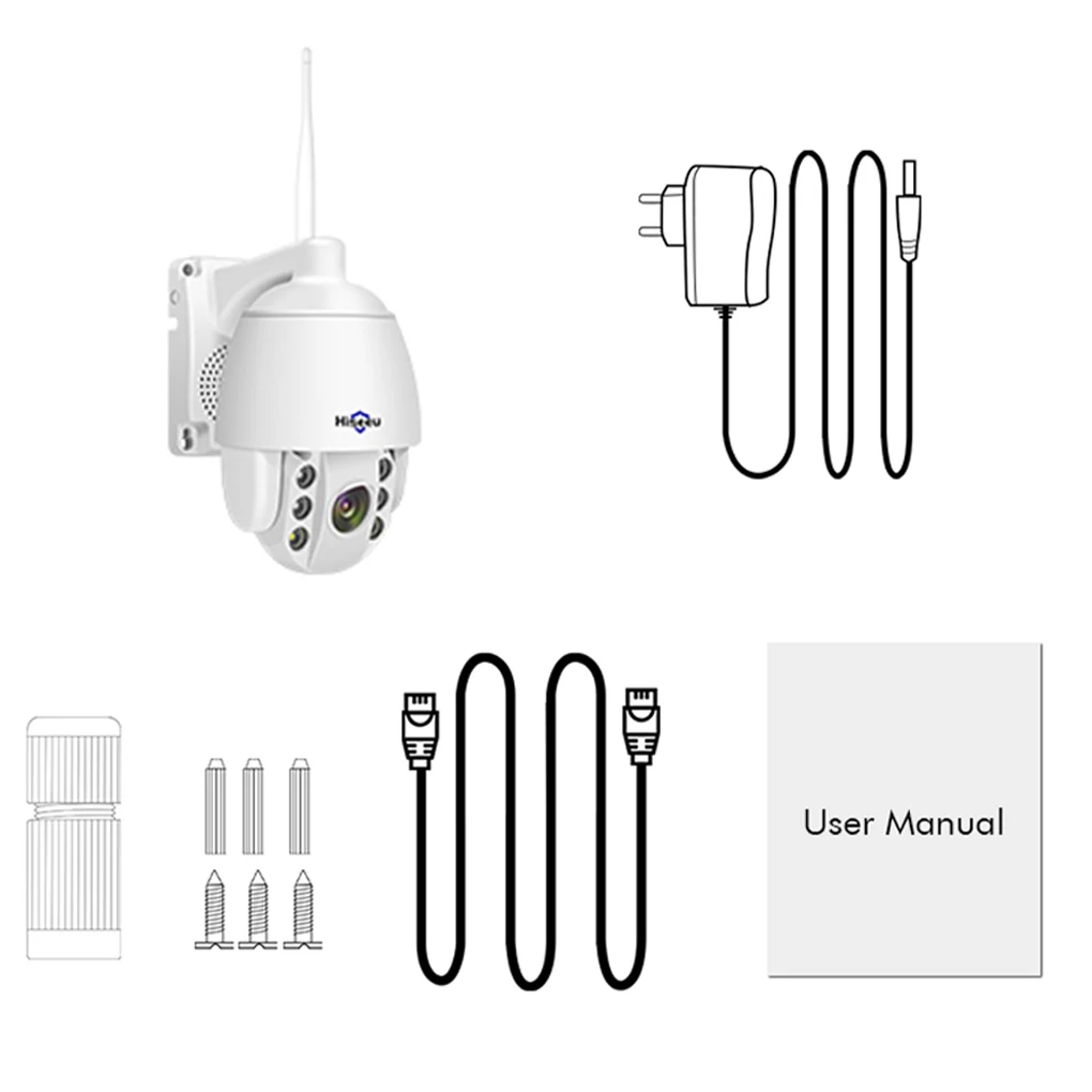 

Outdoor Camera Wireless WiFi Security Camera HD Detector Video with Power Adapter US Plug