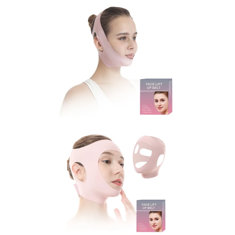 Chin Strap for Sleeping Face Slimming V Line Mask for Jaw Line Toning and Contouring Comfortable Face Lift Belt