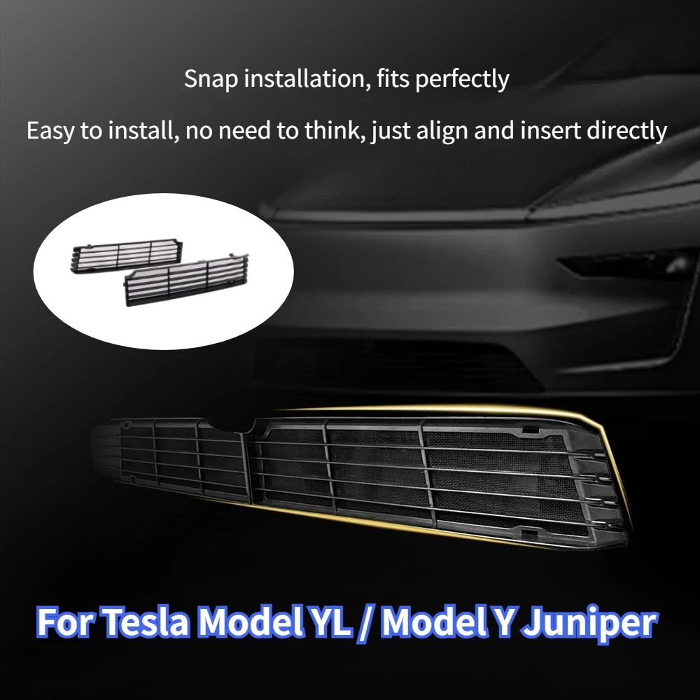 Insect-proof Net for Tesla New Model Y/YL Juniper 2026 2025 Lower Bumper Anti Insect Net Anti Dust Proof Inner Vent Grille Cover