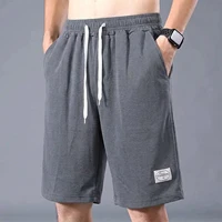 Lce Silk Shorts Men's Thin Sports Cropped Pants Loose Straight Leg Cool Breathable New Fashion Trend Casual XL-XXXL 2