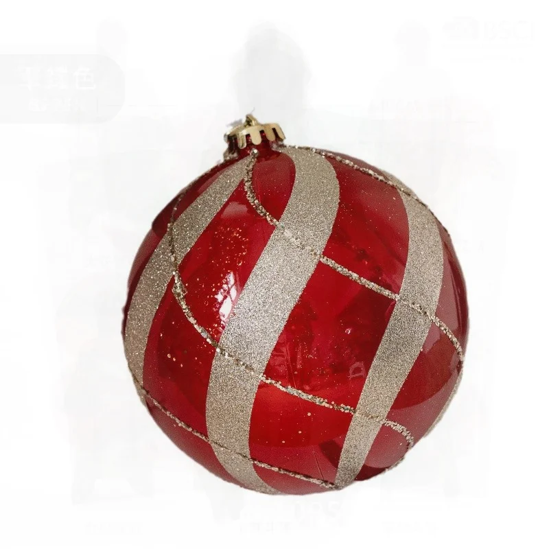 

15cm Painted Christmas Ball Large Hanging Ornament Modern Minimalist Style Plastic Christmas Tree Decoration for Shopping Mall
