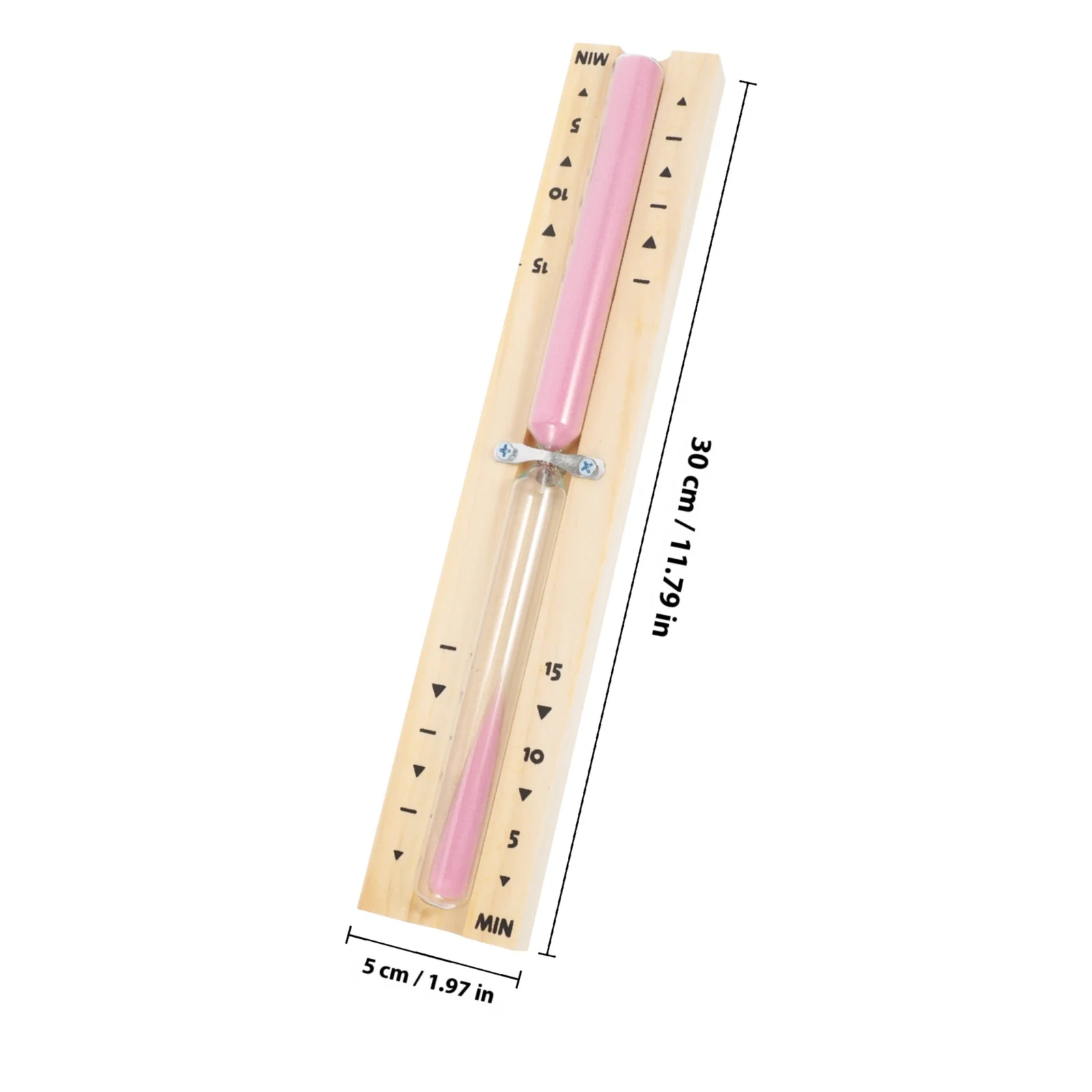 1Pcs 15-Minute Hourglass Timer with Wood Base Glass Tube and Gravel Fine Workmanship Sauna Room Clock for Accurate Time Tracking