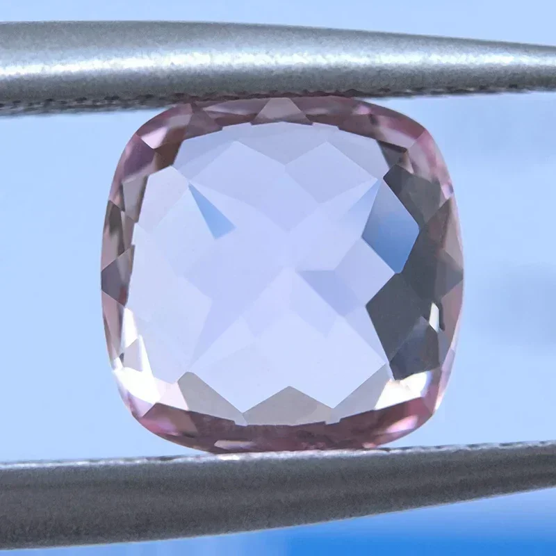

Lab Grown Sapphire Loose Stone Sakura Pink Color VVS1 Square Cushion Shape Beads for Jewelry Making Selectable AGL Certificate