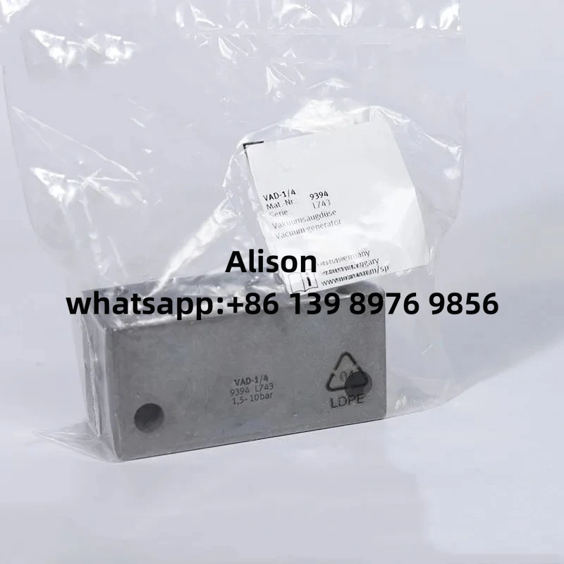 

Vacuum generator VAD-1/8 14015 VAD-1/4 9394 VAD-3/8 19294 VAD-M5 19293