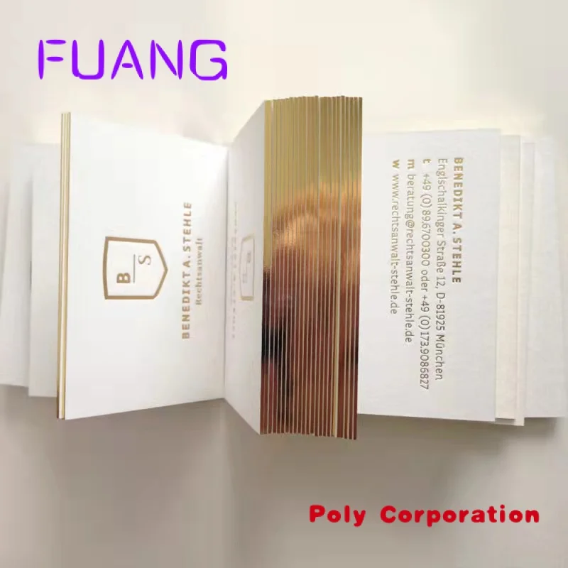 

Custom High Quality Custom Luxury Gold Foil Logo Printing Business Cards With Own Design