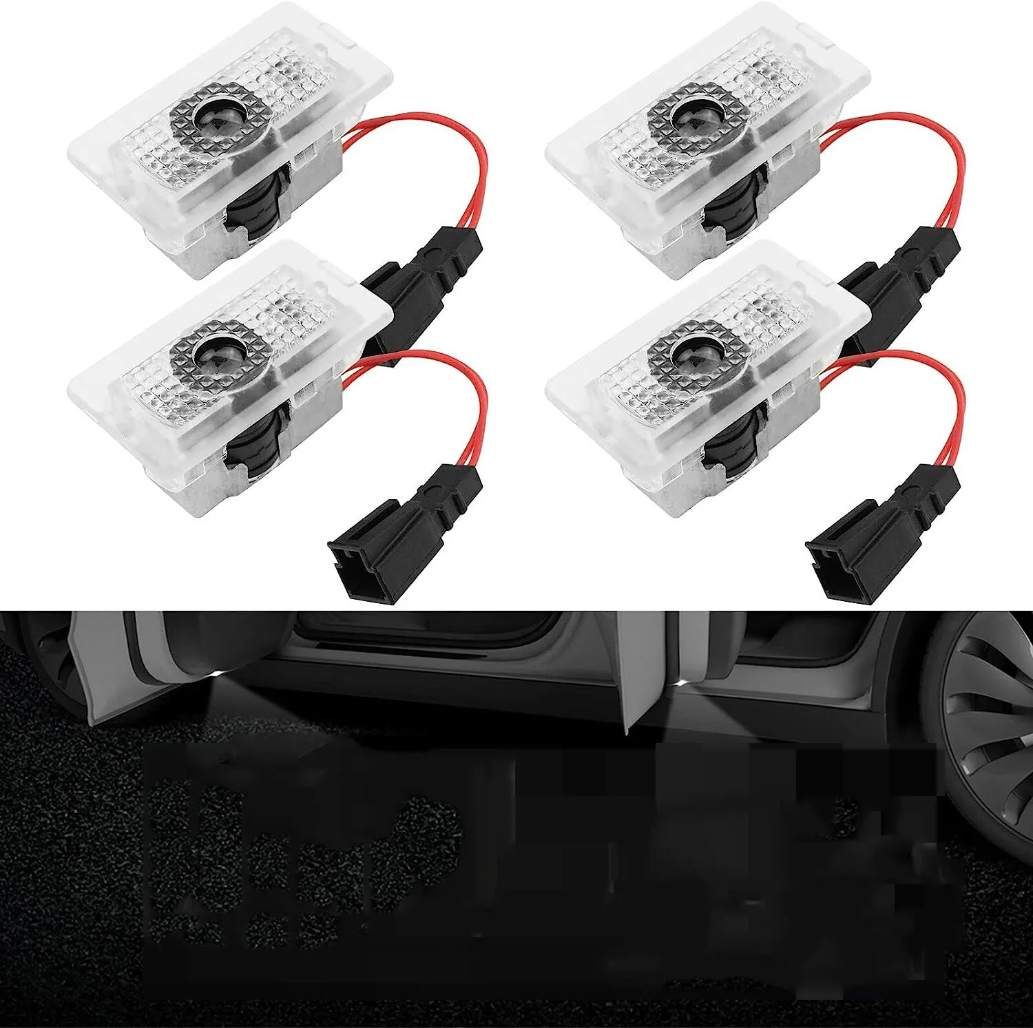 

Car Door LED Projector Puddle Welcome Ghost Shadow Light for Tesla Model 3 2017-2026 for Tesla Model Y 2020-2026