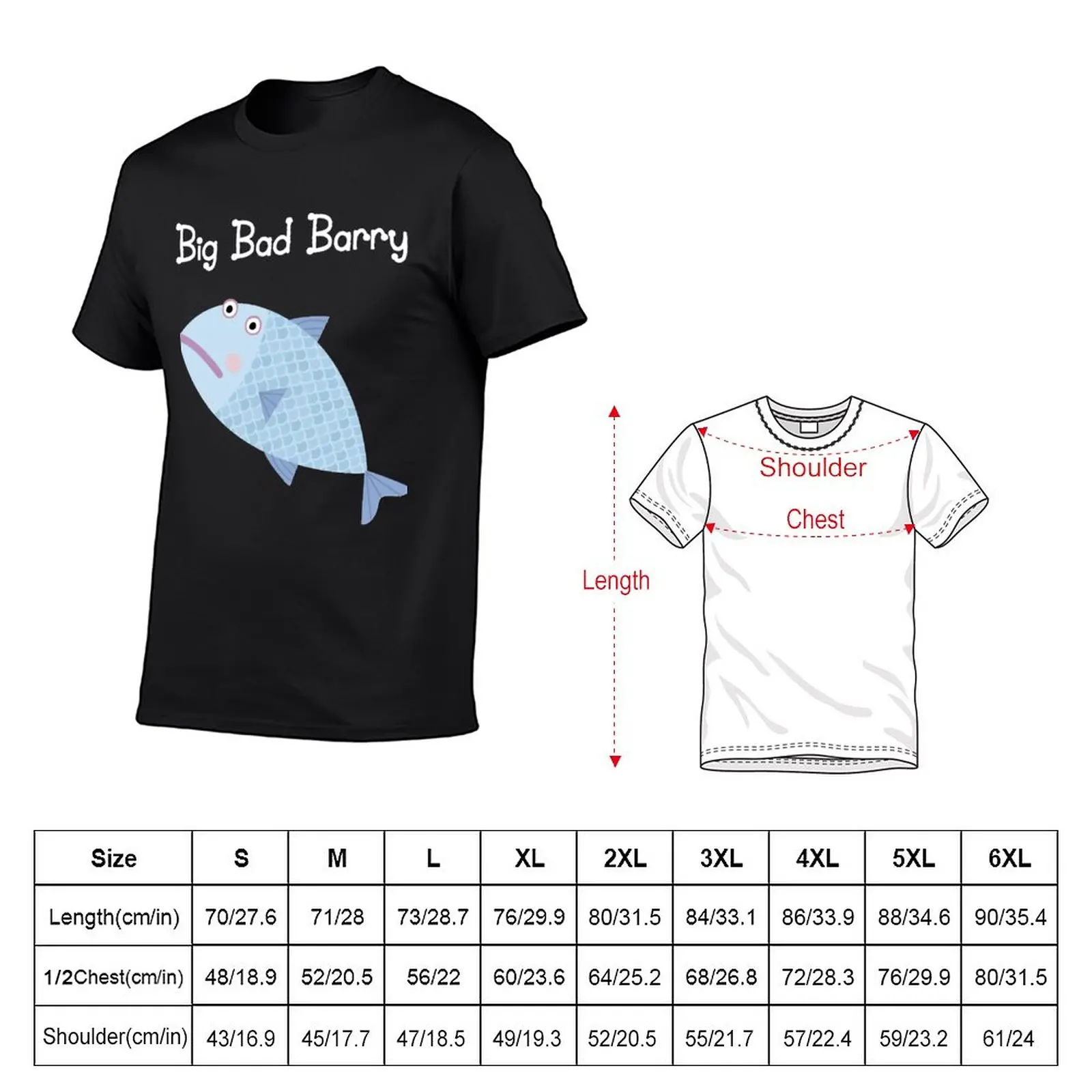 Big Bad Barry T-Shirt tops hippie clothes t shirts for men pack