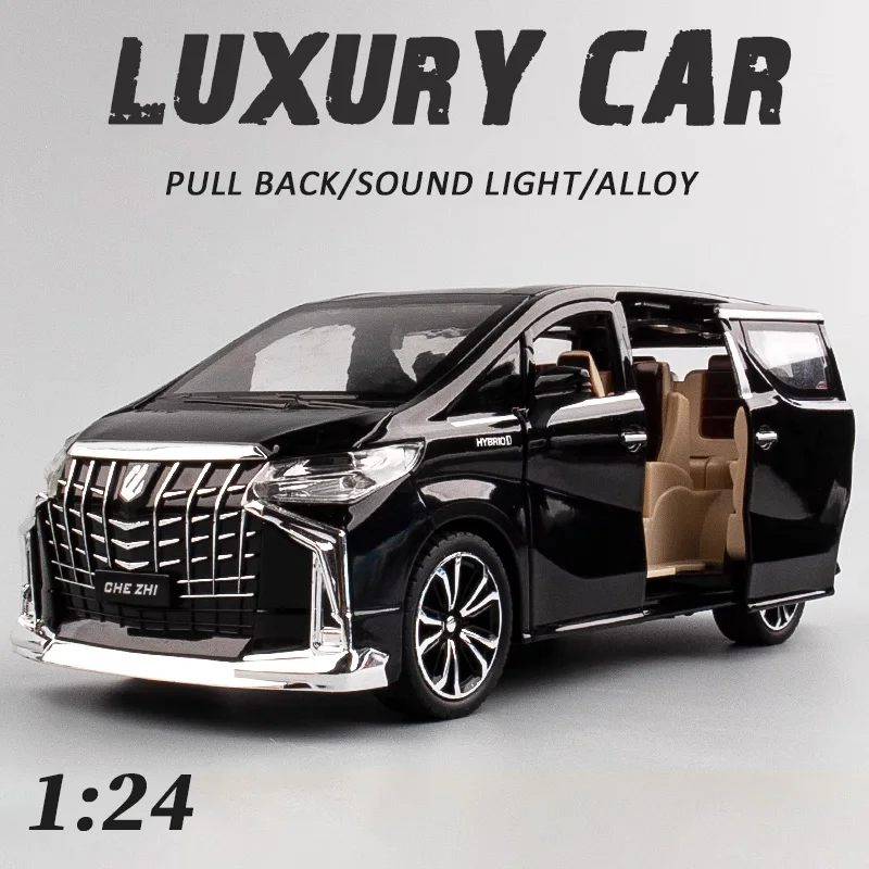 Business Purpose vehicle 1/24 Luxury Car High Simulation design SUV die-cast Alloy  Metal Model Sound Light Toy Children Gifts