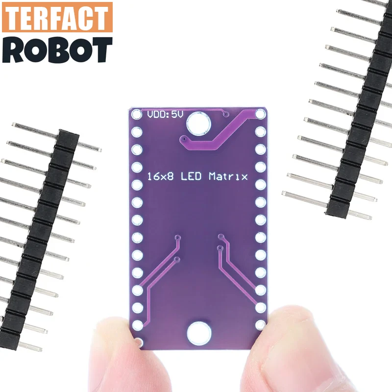 TERFACT 2 قطعة HT16K33 16x8 LED نقطية محرك وحدة التحكم أنبوب رقمي سائق مجلس التنمية