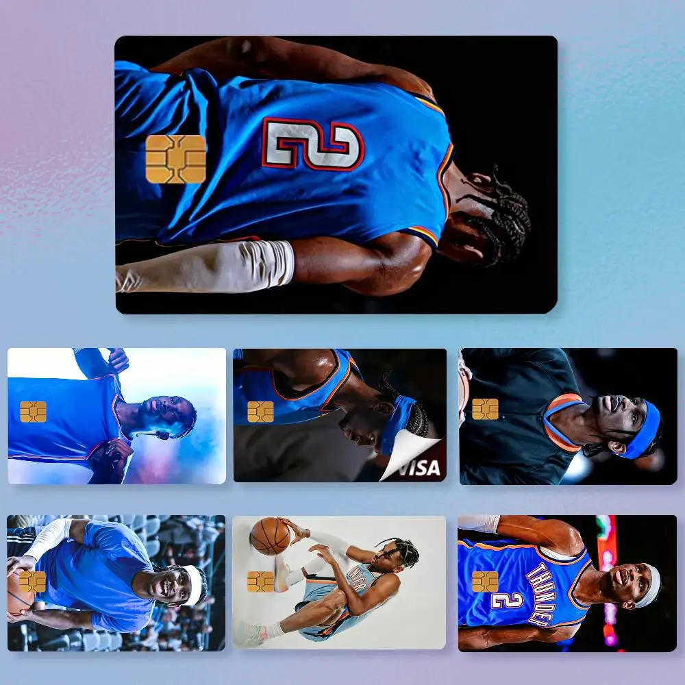 Basketball S-Shai Gilgeous-Alexander 2   High Definition Matte PVC Film Tape | For Credit Card, Debit Card Stickers  Decoration