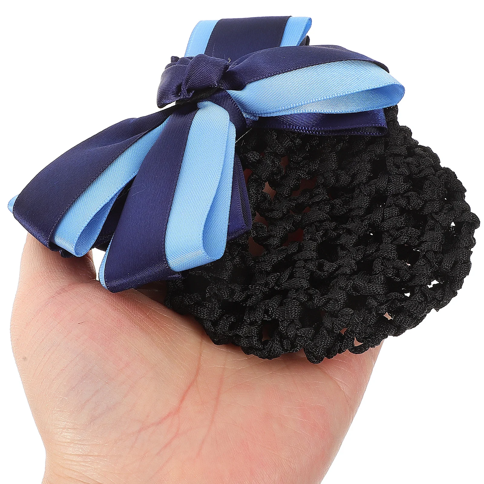 

Bow Hair Net Women Mesh Crochet Hairnet Bun Cover for Ballet Nursing Hotels Hospitals Dance Hair Updo Accessories