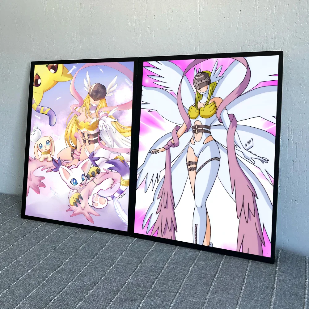 1pc Angewomon Digimon Poster HD Posters Home Room Bar Cafe Decor Art Wall Painting Picture