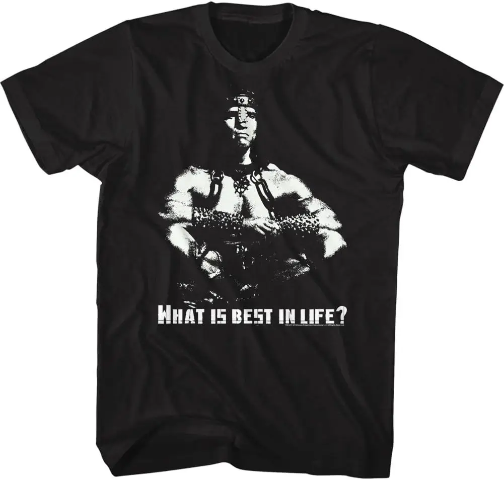 Conan Barbarian Destroyer Arnold Best in Life Crush Enemies Adult T-Shirt Tee