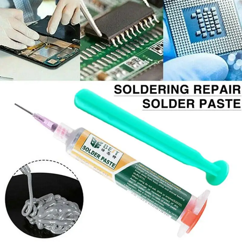 38g Lead-free Syringe BGA Solder Paste Low High-Temperature Flux For Soldering Sn63/Pb37 Syringe Smd Repair Tin Paste