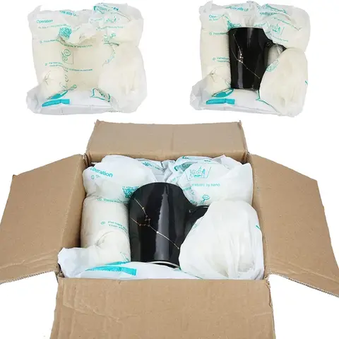 4pcs/8pcs 인스턴트 팩 빠른 온도 확장 폼 깨지기 쉬운 보호 가방 자동차 액세서리 유리 빠른 폼 포장 랩
