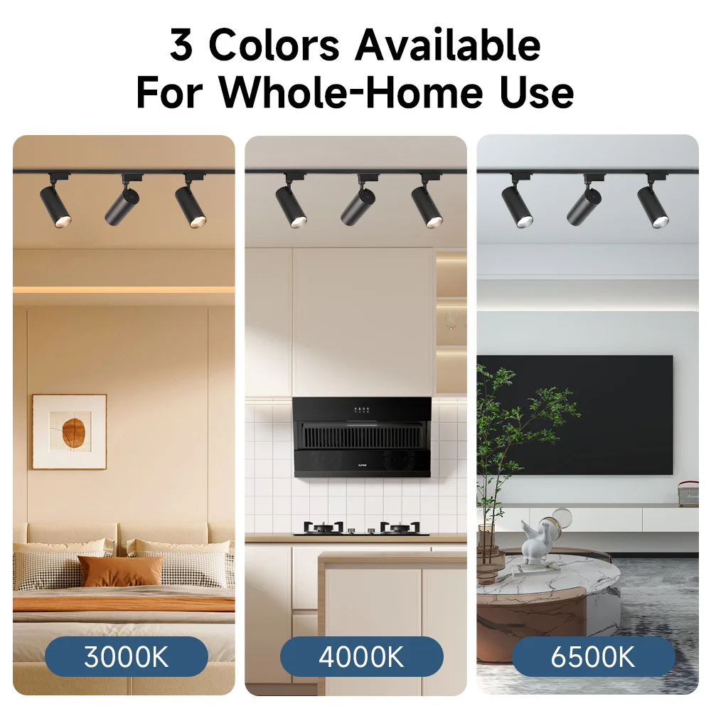 LED Track Light 220V Ceiling Lamp COB Spotlight for Living Room Kitchen Store Lighting Rail Led Track Lamp Full Sets Fixtures