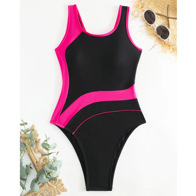 Summer 2024 Sexy One Piece Swimsuits Closed Women Swimwear Sports Push Up Swimming Wear Body Bathing Suit Beachwear Pool Bather