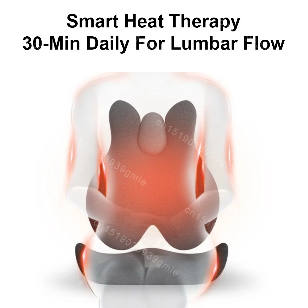 

Smart Memory Foam Electric Massage Waist Back Pad Seat Cushion Set Orthopedic Ergonomic Support Cushion for Office Car Home
