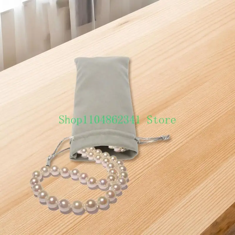 Túi lưu trữ flannelette thân thiện với du lịch 5asd cho gói đồ trang sức quà