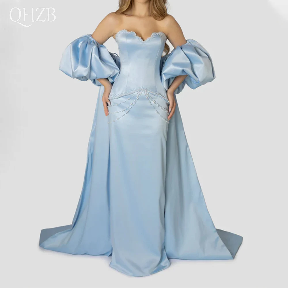 

Customized Long Beads Evening Dresses for Special Occasions Floor-Length Mermaid with Cape Gala Party Celebrity Dress 2025