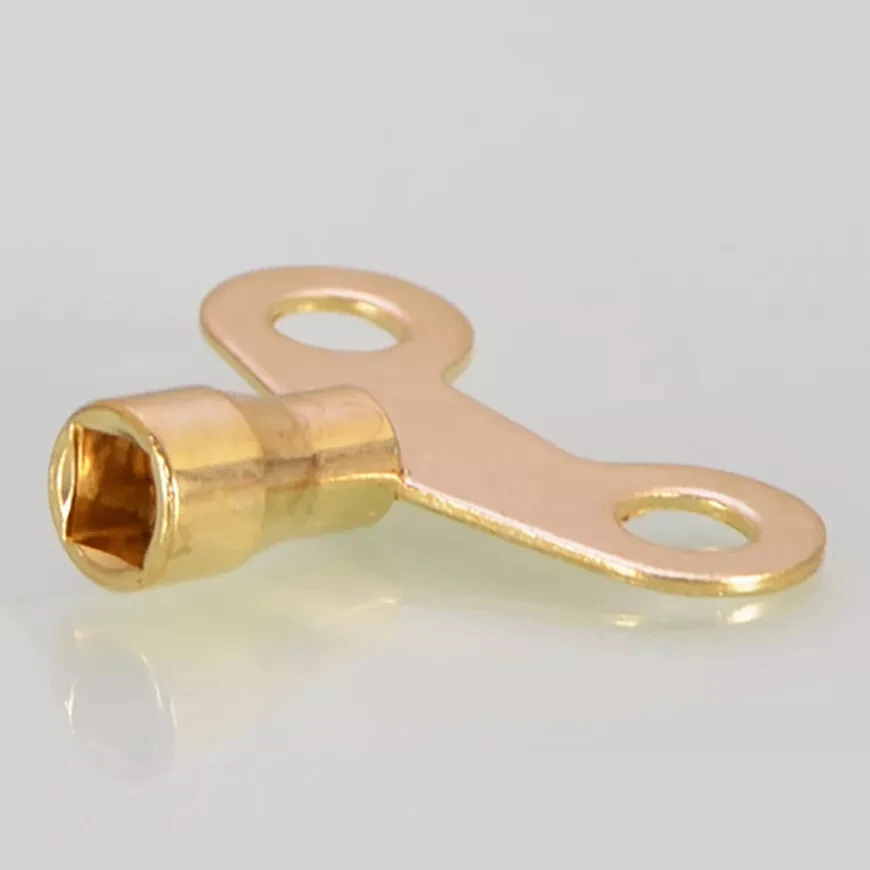 2Pcs/Lot Metal Clock-Type Plumbing Switch Keys - 6mm & 7mm Square Faucet Tap Keys