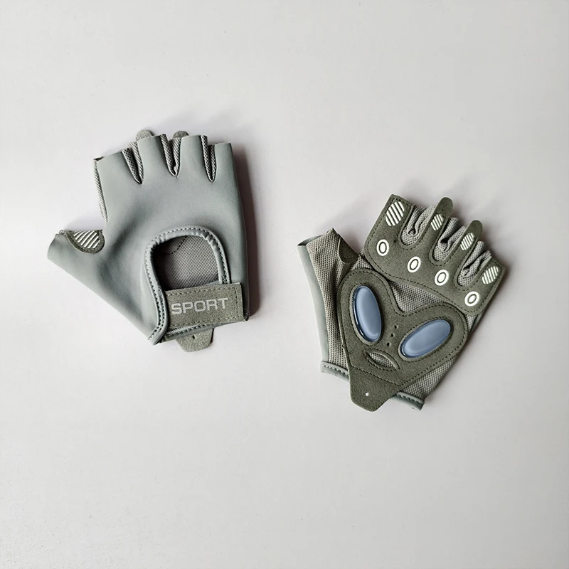 Damen Halbfinger-Fahrradhandschuhe Rutschfest Stoßdämpfend Atmungsaktiv Fitness Fahrradhandschuhe für Sport Fitnessstudio Training Radfahren – Detail 11