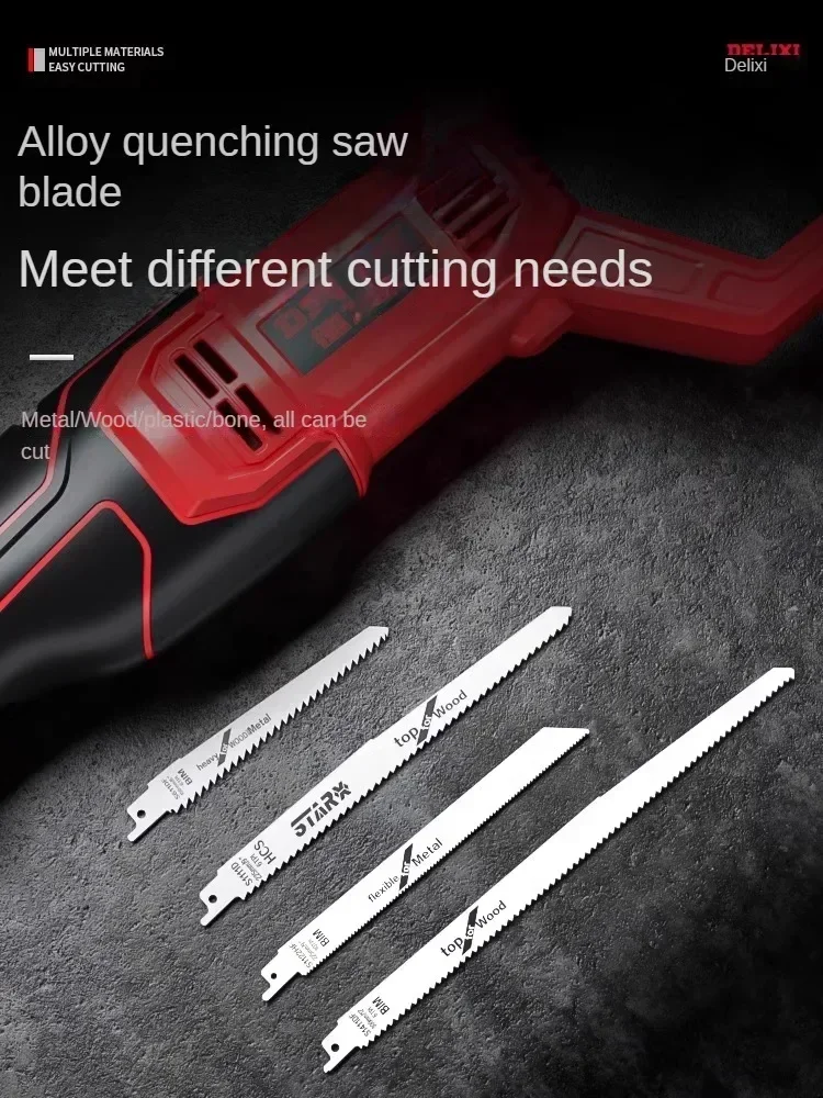 Serra alternativa elétrica poderosa de 220 V para corte de metal e madeira