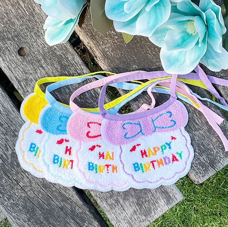 1set Dog Cat 2025 Birthday Happy Suit Scarf Hat Mini Bandana Cute Pet Clothing Adjustable Dress Up Birth Gift Party Supplies ﻿ image 5