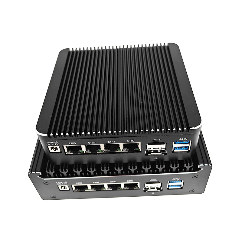 Solid Fanless Mini PC Intel N150 N95 Firewall Router I5-8250U