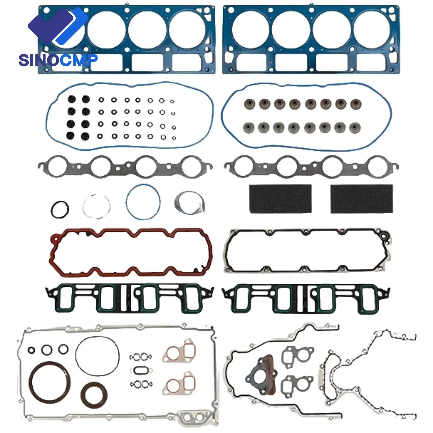 

HS26192PT-6 CS9284-1 Комплект уплотнений для капитального ремонта двигателя для Cadillac Chevrolet GMC Sierra 6.0 6,2 Ом 07-14