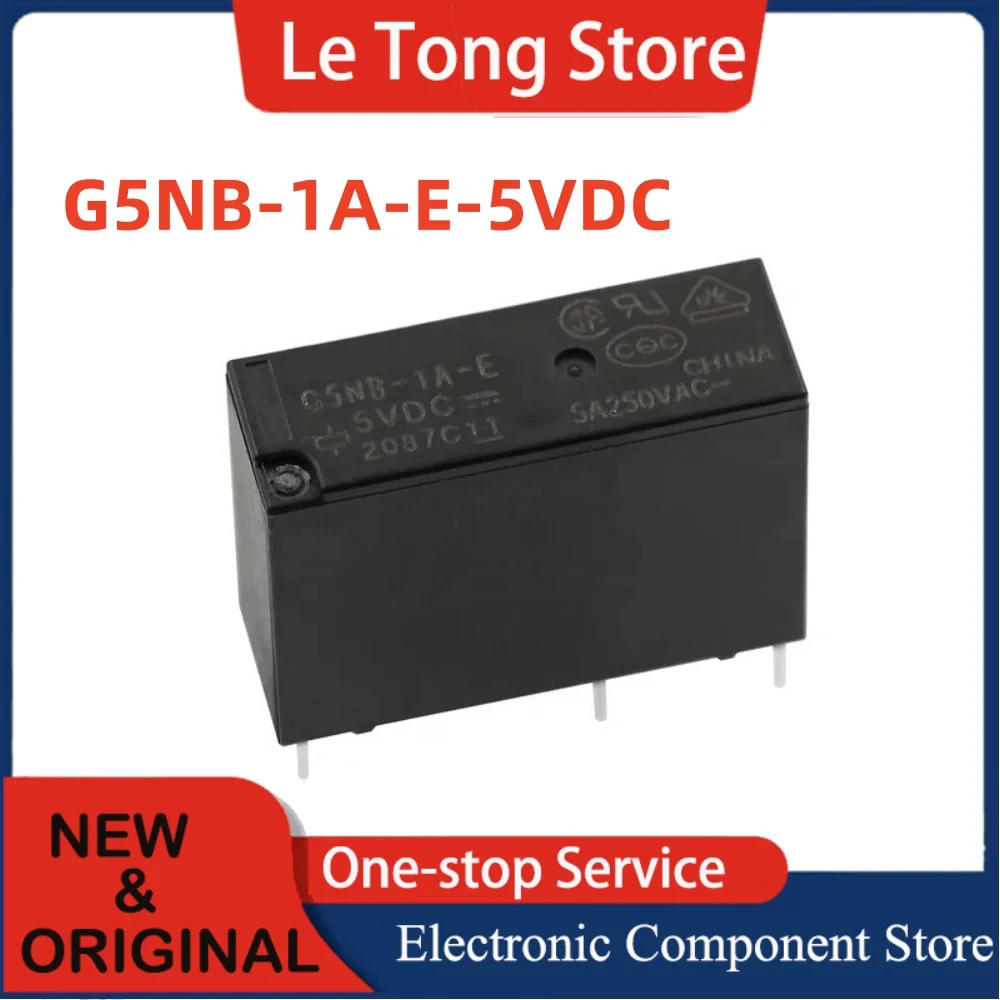 5 10 قطعة G5NB-1A-E 24VDC 12VDC 5VDC 24V 4-pin مجموعة من مرحل أصلي جديد مفتوح عادة 5A مناسب لـ Omron