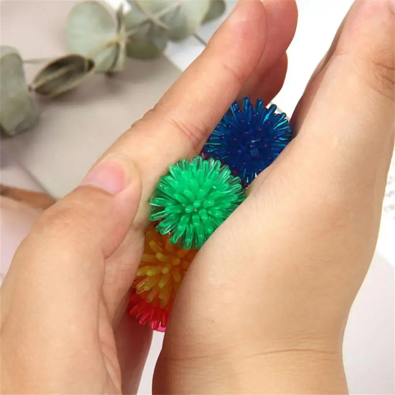 Massage Ball Bouncy Soft Toy Massager Yoga Foot Massage Ball Hedgehog Mini Massage Ball Decompression Toys Pet Products