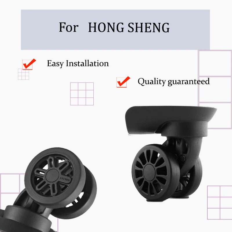 

For HONG SHENG A115 Luggage Wheel Repair Kit - Silent Replacement Wheels Heavy-Duty 360° Swivel Wheels Fits Most Suitcases