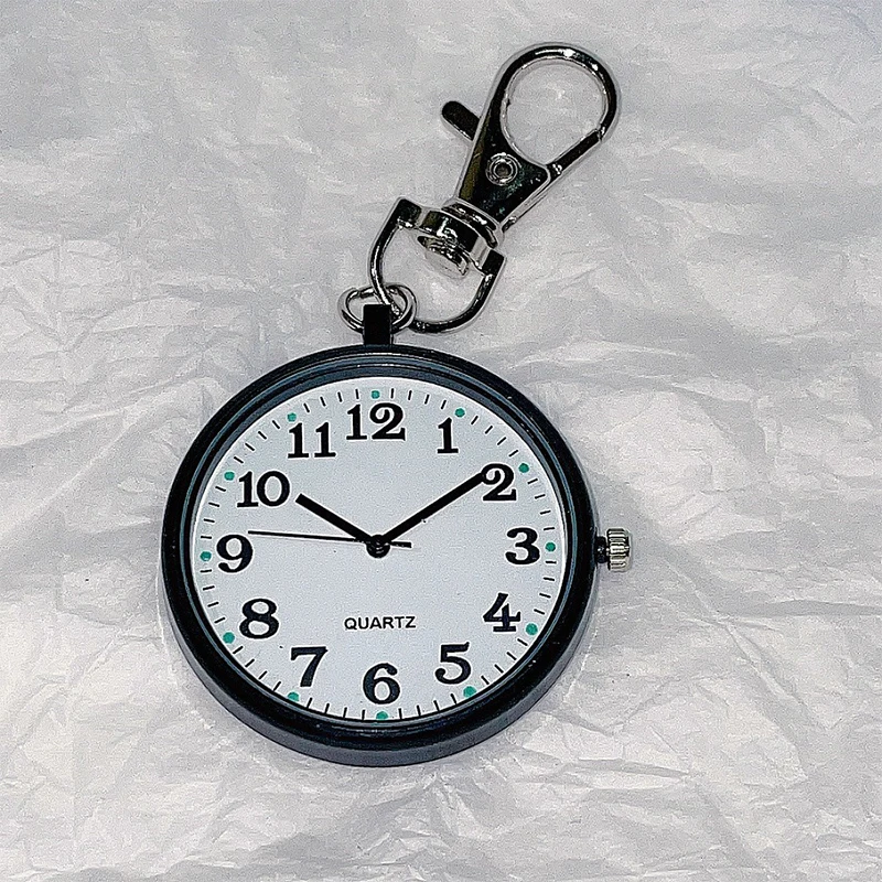 New Pocket Watch Keychain Remote Control Clock With Battery Student Doctor Medical Vintage Watch Pocket Watch