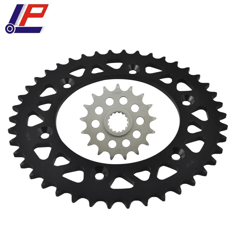 

LOPOR CNC 17T/42T Front Rear Motorcycle Sprocket for 640 LC4 2004-2006 690 Rally 2009-2010